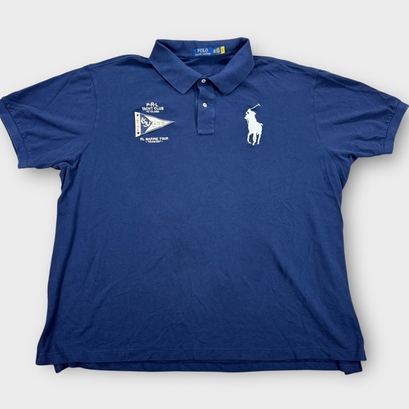 Ralph Lauren Other - Ralph Lauren Polo Shirt Men's 4XB Navy Blue Yacht Club Marine Tour Short Sleeve